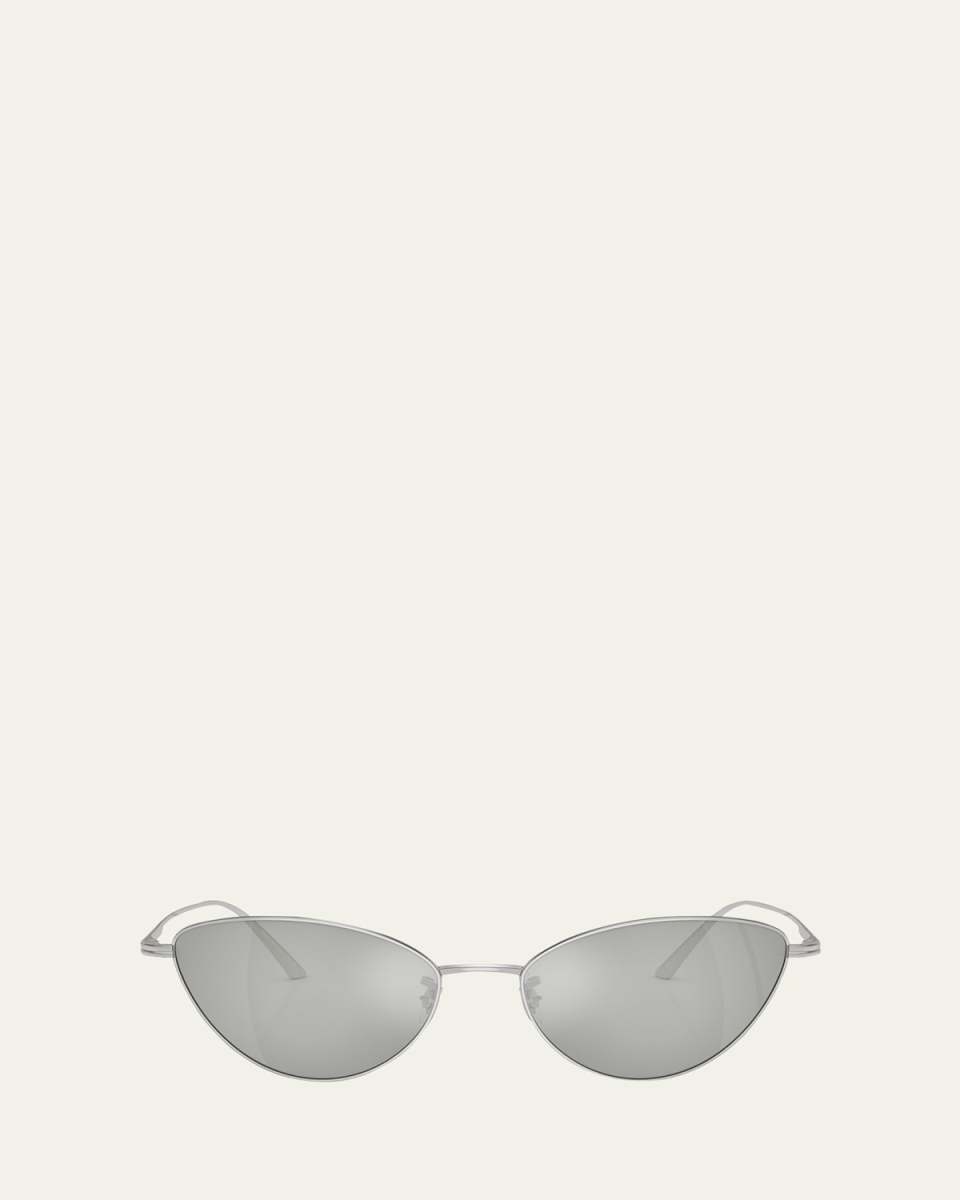 1998c Mirrored Steel Butterfly Sunglasses
